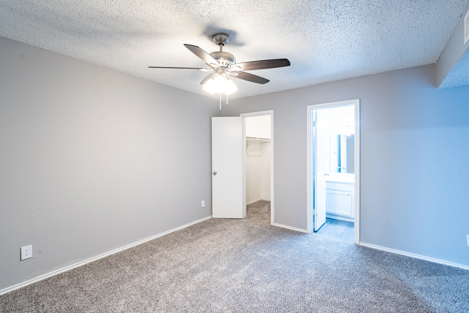 Bedroom walk-in closet nook at La Prada Place Apartment Homes