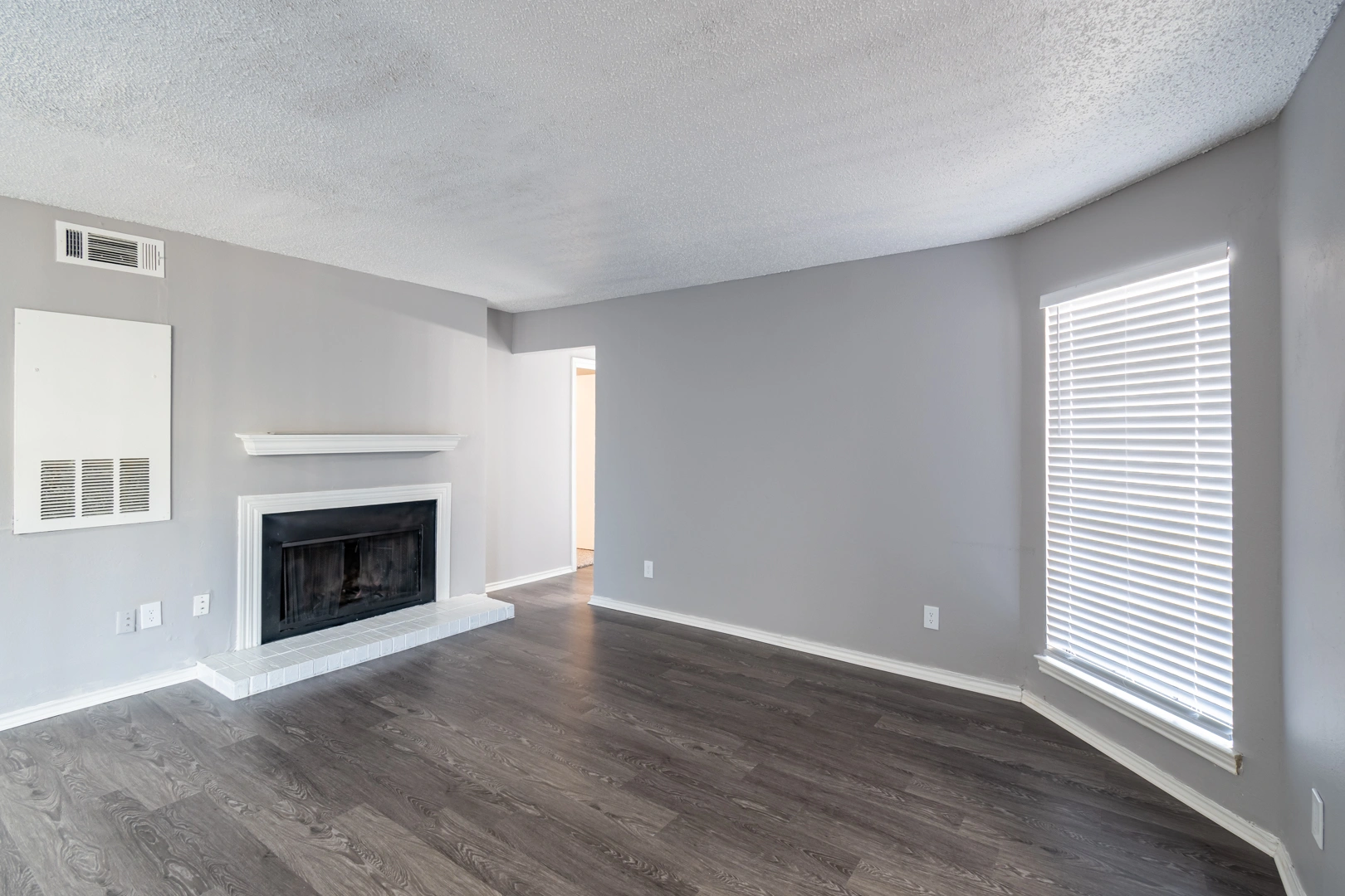 Spacious open concept living area at La Prada Place Apartment Homes