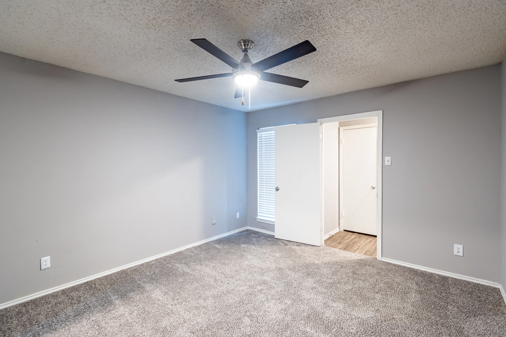 Spacious bedroom layout at La Prada Place Apartment Homes