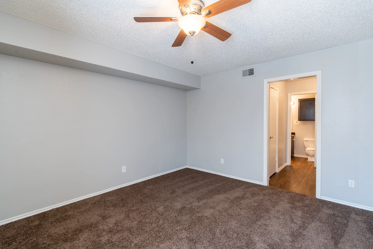 Bedroom suite and closet at La Prada Place Apartment Homes